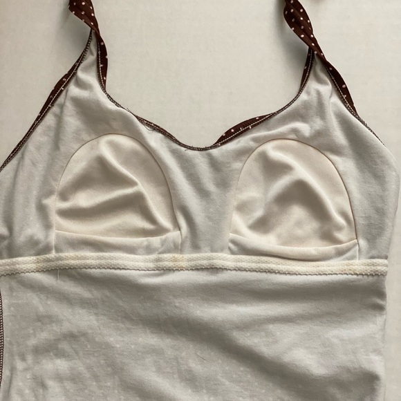 Leilani Brown Pink Polka Dot 1-pc Swimsuit Size 12 - Picture 11 of 16